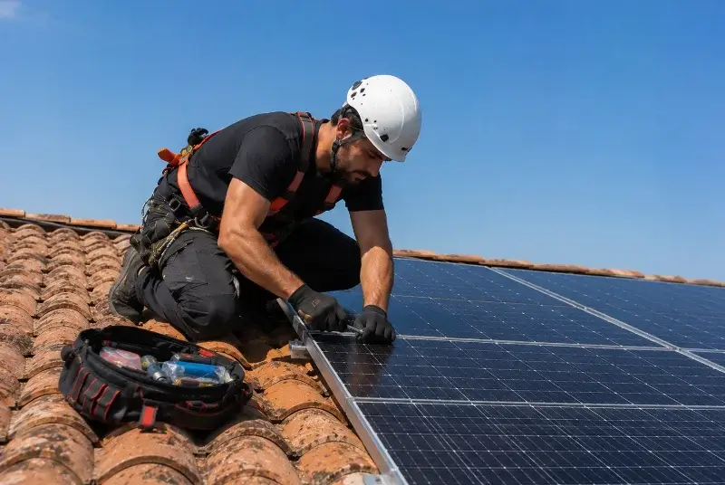Maintenance et monitoring de panneaux solaires à Terre-de-Bancalié