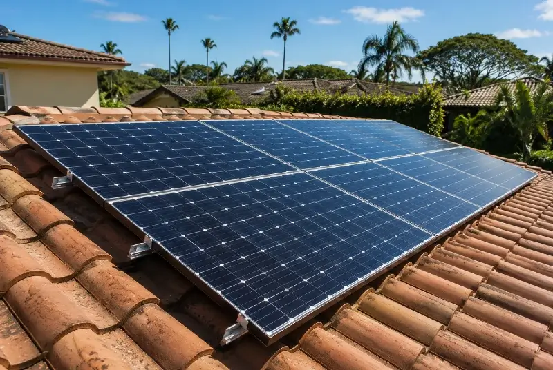 Installation de panneaux solaires à Terre-de-Bancalié